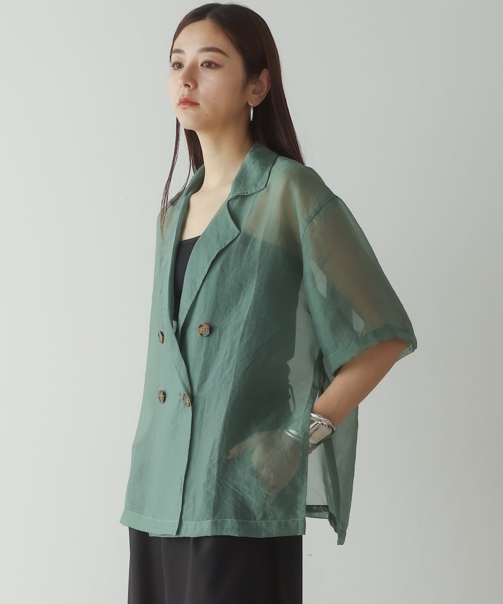 SHEER HALF JACKET（ｼｱｰﾊｰﾌｼﾞｬｹｯﾄ）【5523107】 | CIEL'AIR