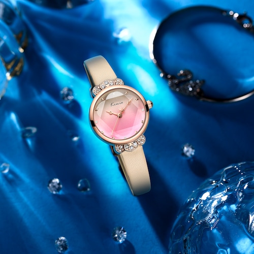 Kimio AF-Z1008 Crown(Pink Orange)　腕時計　レディース