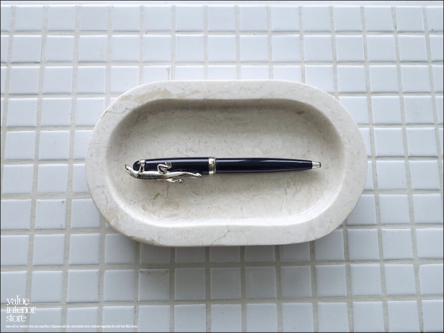 大理石トレイOval-IV マーブルトレイ ジュエリートレイ 小物入れ