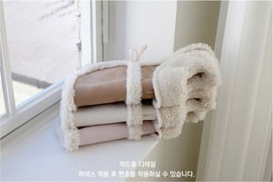 即納【near by us】シアリングポンチョ ベージュ