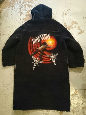 BOW WOW"BE BORN BOA DUFFEL COAT" Black Print