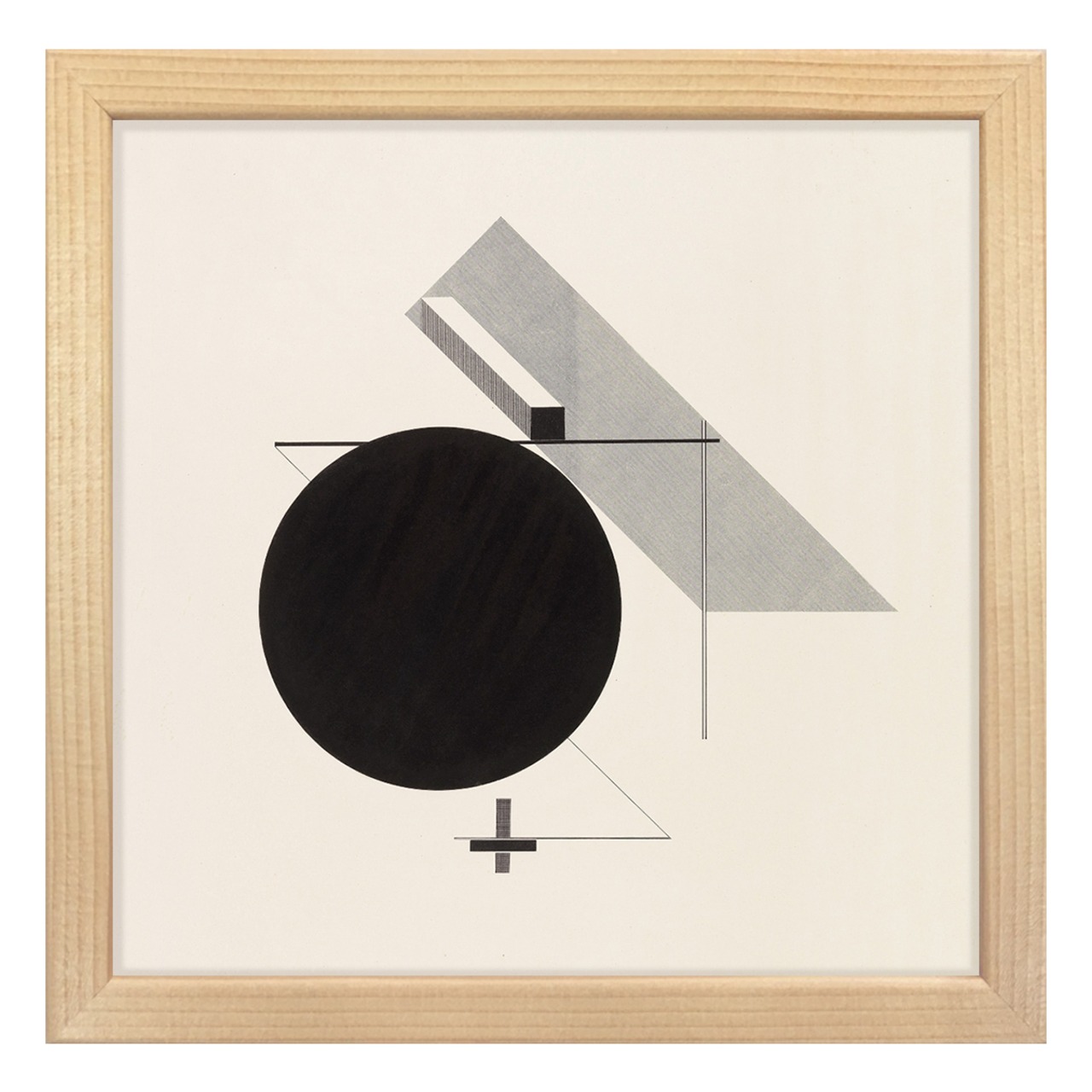 [額縁付き] Proun IV エル・リシツキー アートポスター 223×223mm 天然木 ポスターフレーム 木製 絵画 名画 日本製 APFS113 - 6