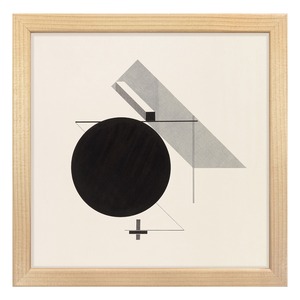 [額縁付き] Proun IV エル・リシツキー アートポスター 223×223mm 天然木 ポスターフレーム 木製 絵画 名画 日本製 APFS113