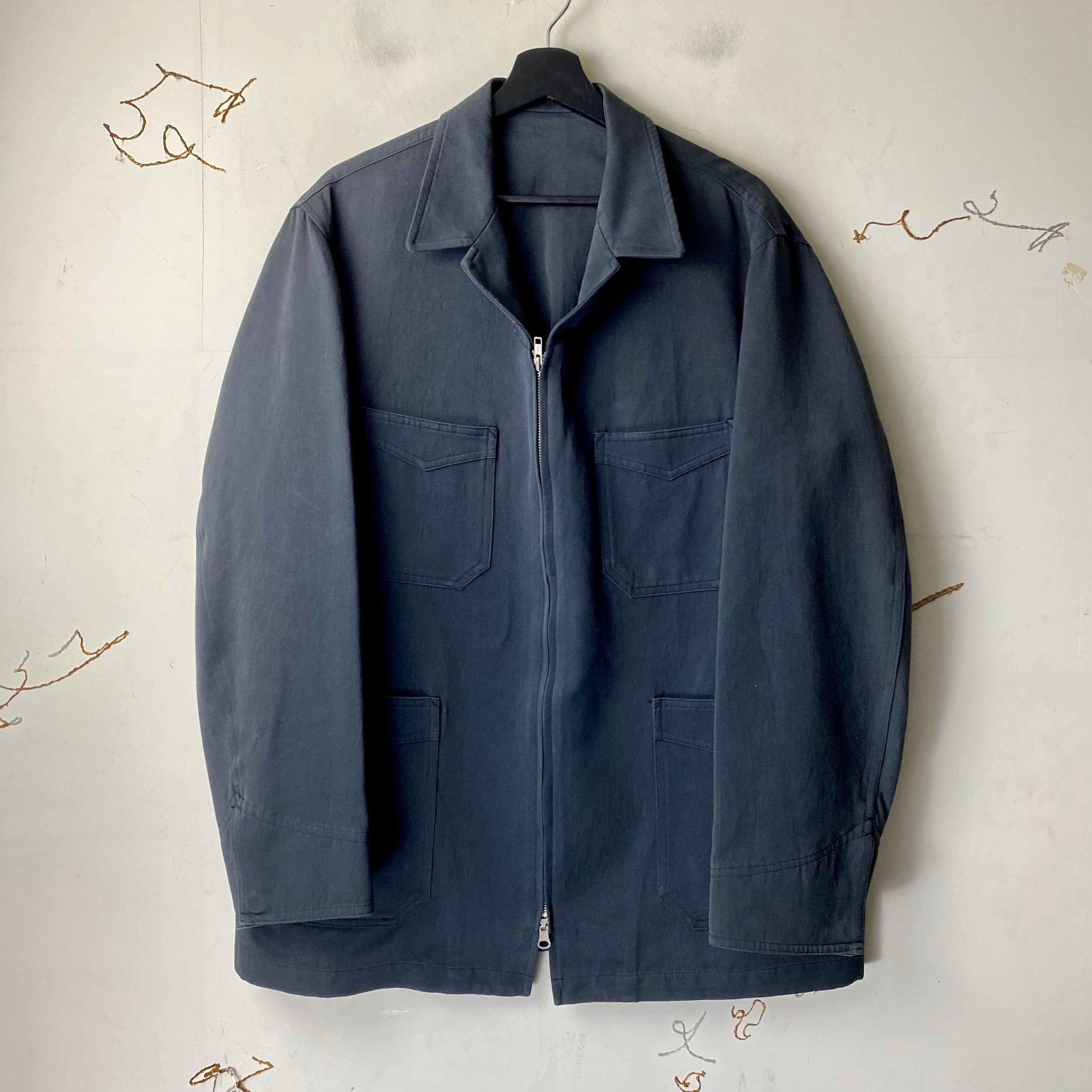Y's for men 青 ジップアップジャケット メンズ Y's for men 青 ジップアップジャケット