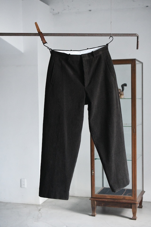 A.PRESSE / Wool Corduroy Wide Trousers (Brown)