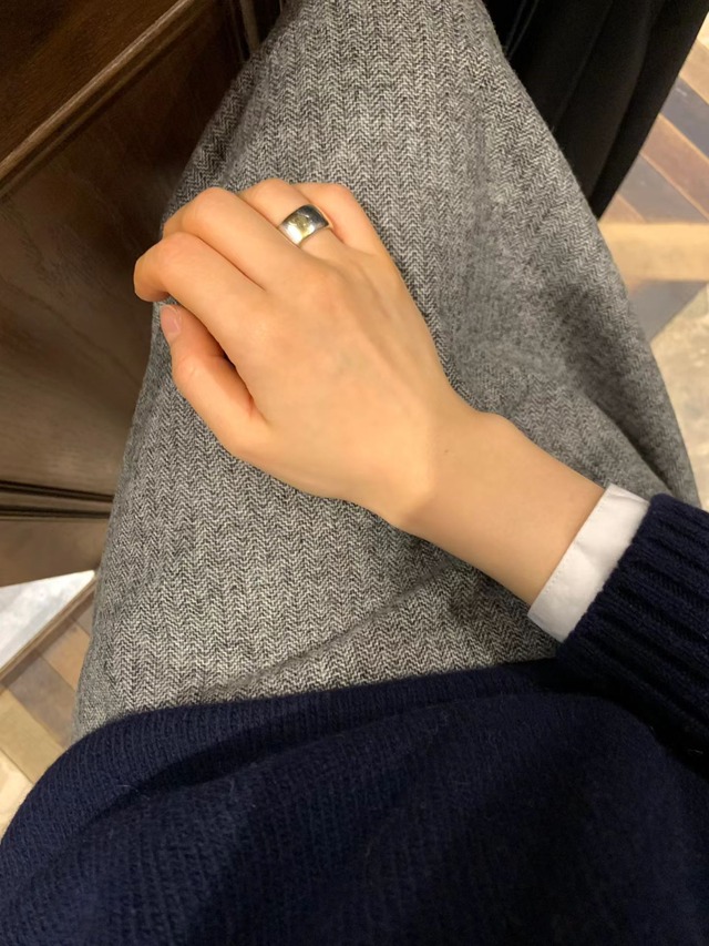 (OUNCE) classic herringbone wool mini skirt / 2color