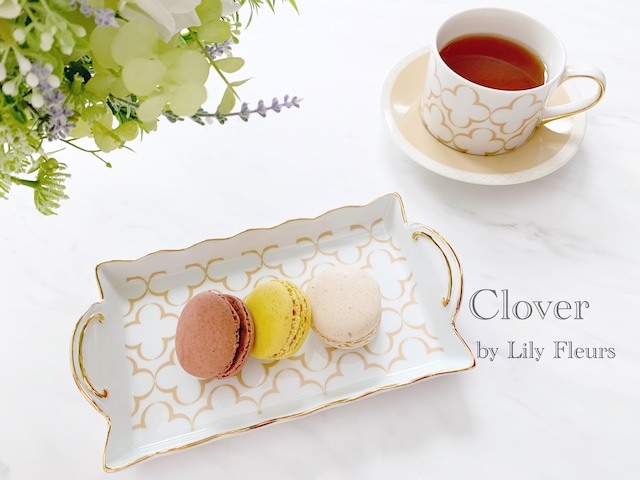 【白磁用】Clover転写紙　ラテベージュ　