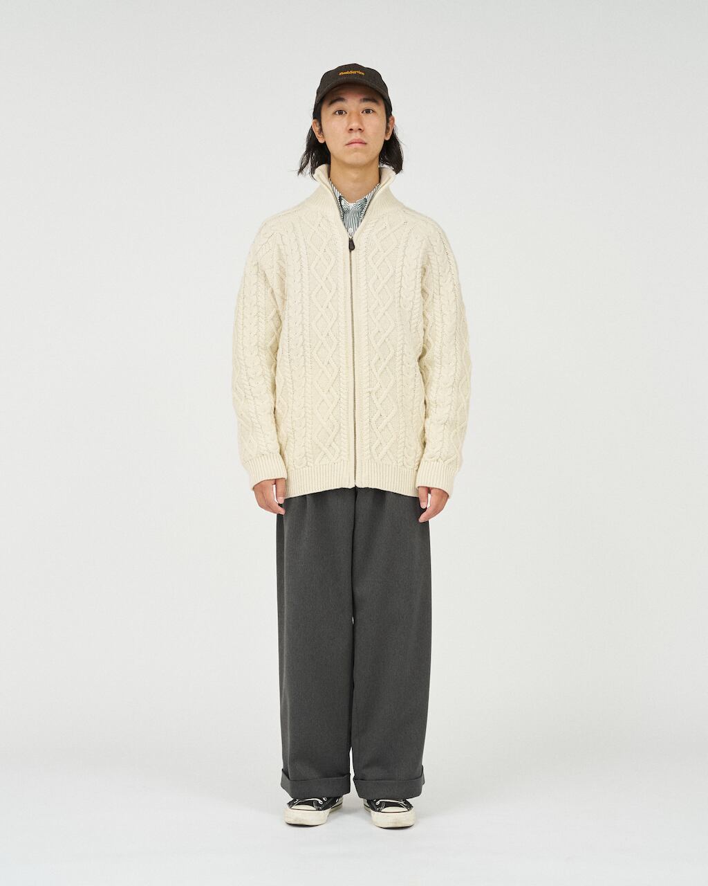 FreshService SHETLAND WOOL x SOLOTEX® TECH FISHERMAN ZIP-UP | Pay ID
