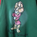 90s〜00s Disney グランピー　キャラクタースウェット　緑　L相当