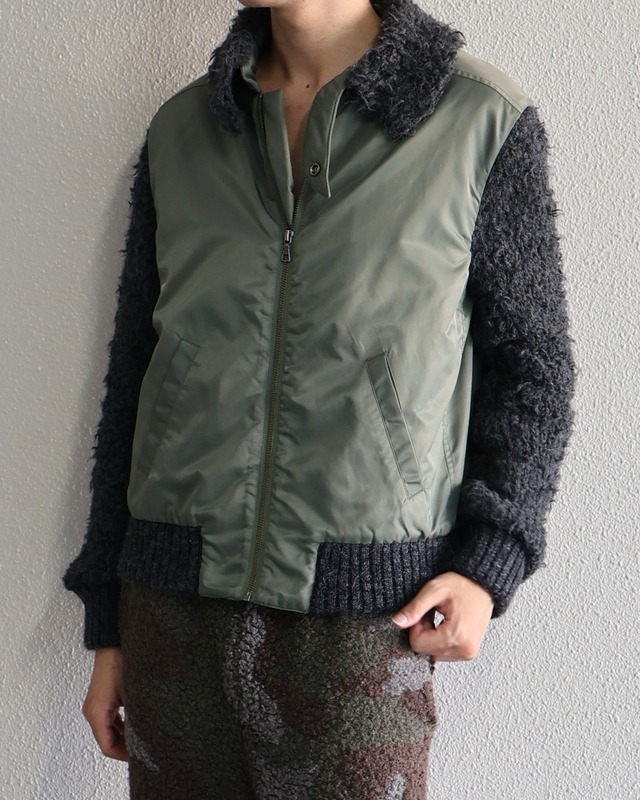 Oscar Ouyang AW25/Green bomber jacket