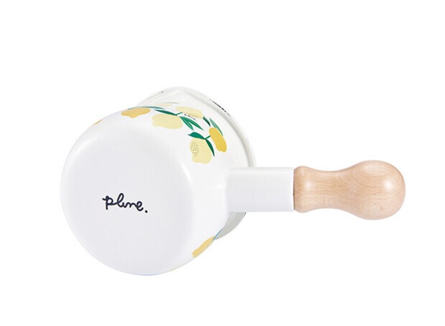 プルーン（plune） ホーロー製プチミルクパン レモン TYJ-732 日本製  [カラー: レモン]