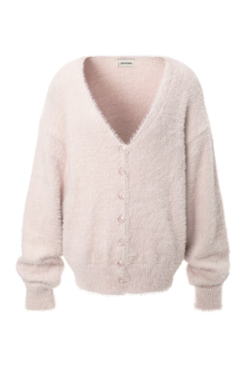 threetimes] Mary knit cardigan Pink 正規品 韓国ブランド 韓国通販 