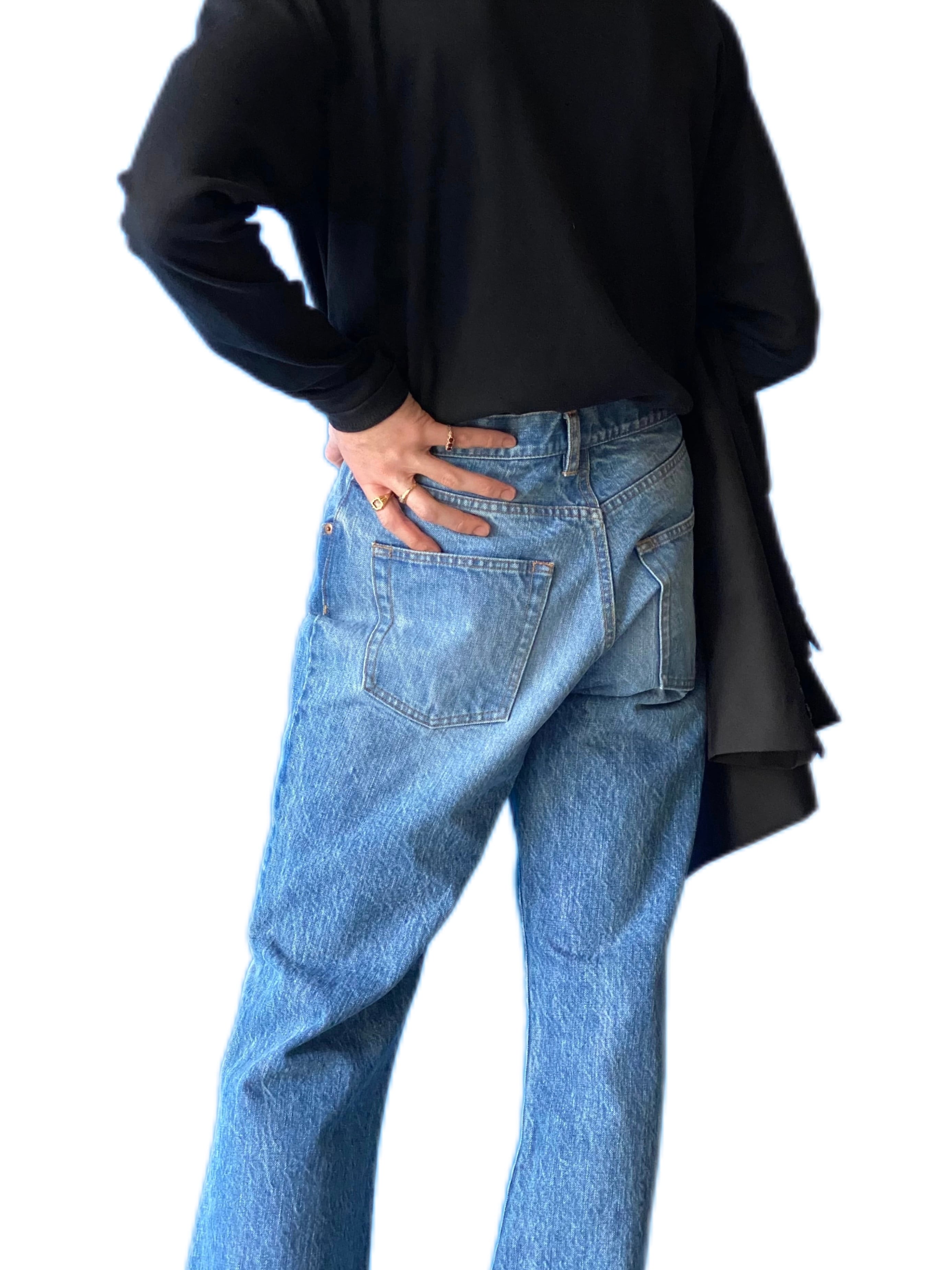 GEN IZAWA / Flare denim pants (used-wash) | TUNAGI JAPAN GEN IZAWA / Flare denim pants (used-wash) | TUNAGI JAPAN