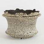 -罅化粧- Crack Cylinder Pot(中根楽) ※Large  E