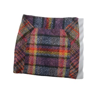 diane von furstenberg   Mohair  check mini skirt