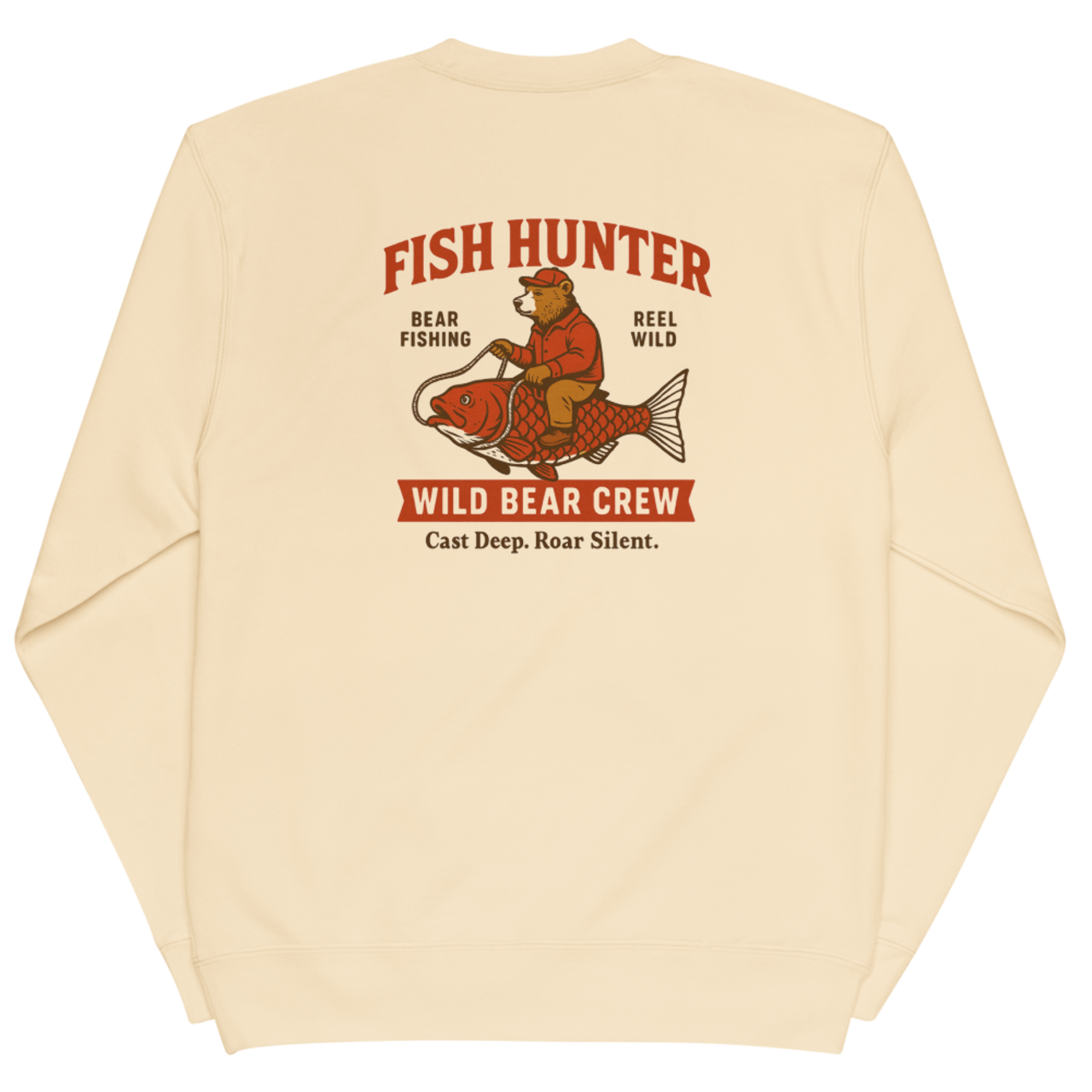 FISHING BEAR 裏毛スウェットA0074