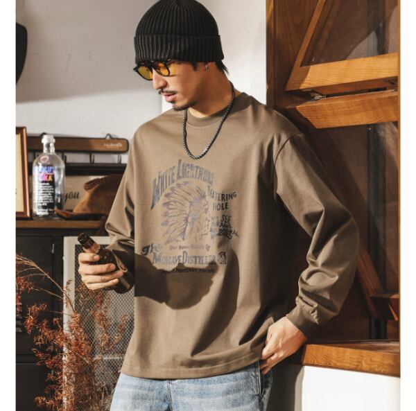 Front PRINT design L/C Tee P460