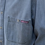 marlboro classics yarn-dye fade color denim shirt