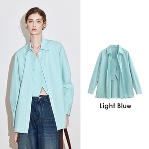 Striped Vest Blouse Shirt / ストライプ ベスト ブラウス シャツ