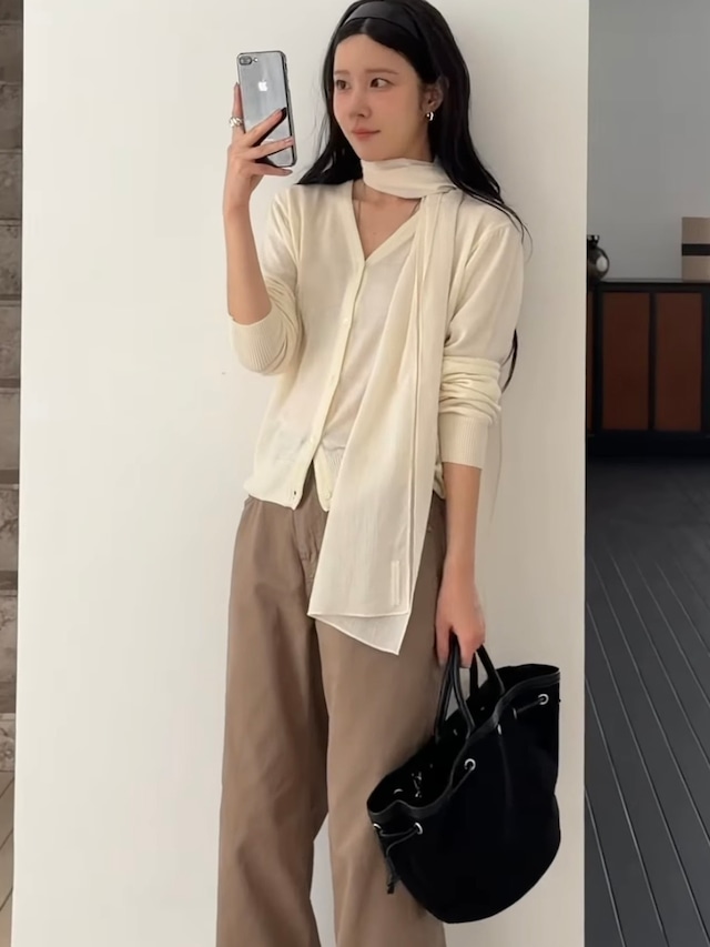 (予約) miel / Build cardigan 4color