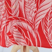 フラダンス 衣装 ワンピース ドレス ムームーファクトリー レッド系 T&L MUUMUU FACTORY ノースリーブ ハワイ製 ポケット付き かわいい 華やか 鮮やか 明るい 赤 白 ハワイアン アロハ ハワイアンプリント フラ ダンス レッスン 練習