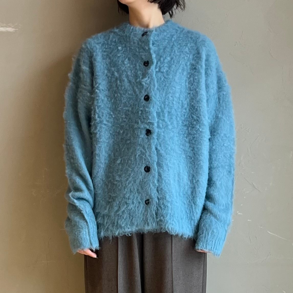 【 cafune; 】シャギーニットカーディガン