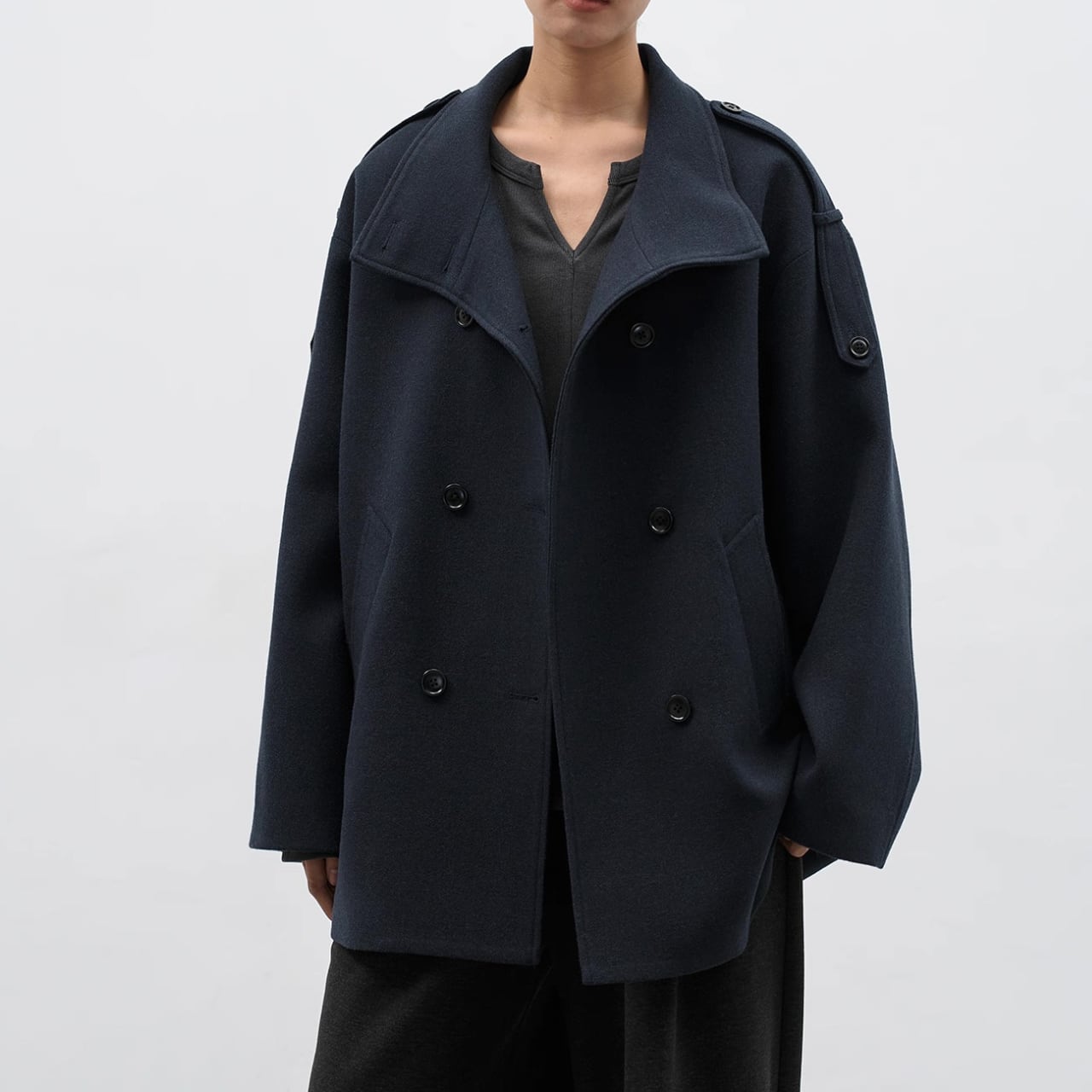 ダブルブレストオーバークラシックコート CO3543