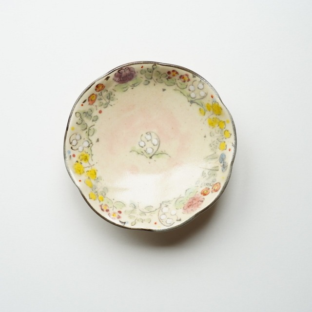 【うつわははみや】flower garden 豆皿  69-B