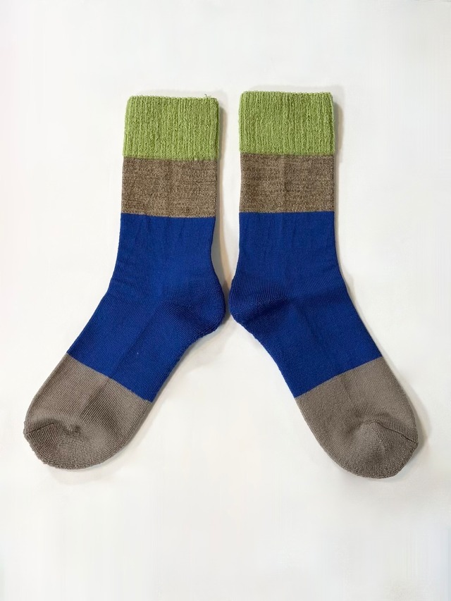 yahae・Organic Cotton Rubber Free Plain Socks・Rose Red　4-1000-22