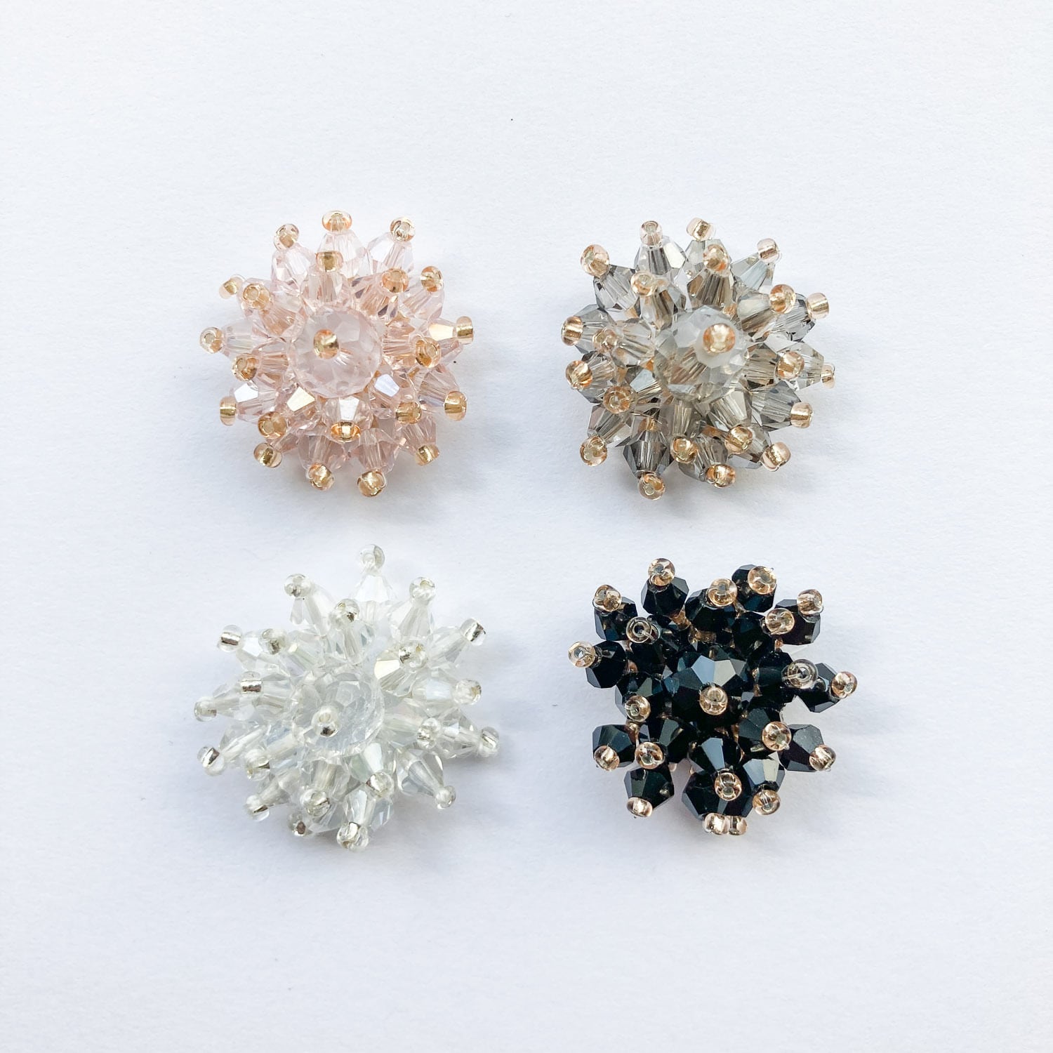 エレガントビーズお花カボション | Dua-アクセサリーパーツショップ