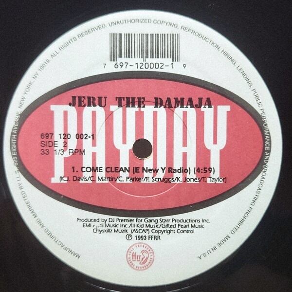 Jeru The Damaja / Come Clean [697-120-002-1] - 画像4