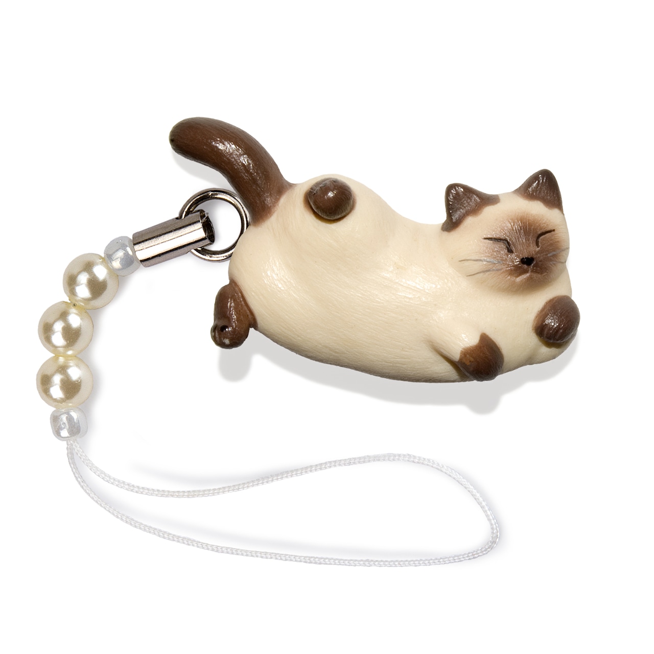 ペットラバーズ 猫どん LadyCat vol,5 シャム ビーズ ストラップ N-2510