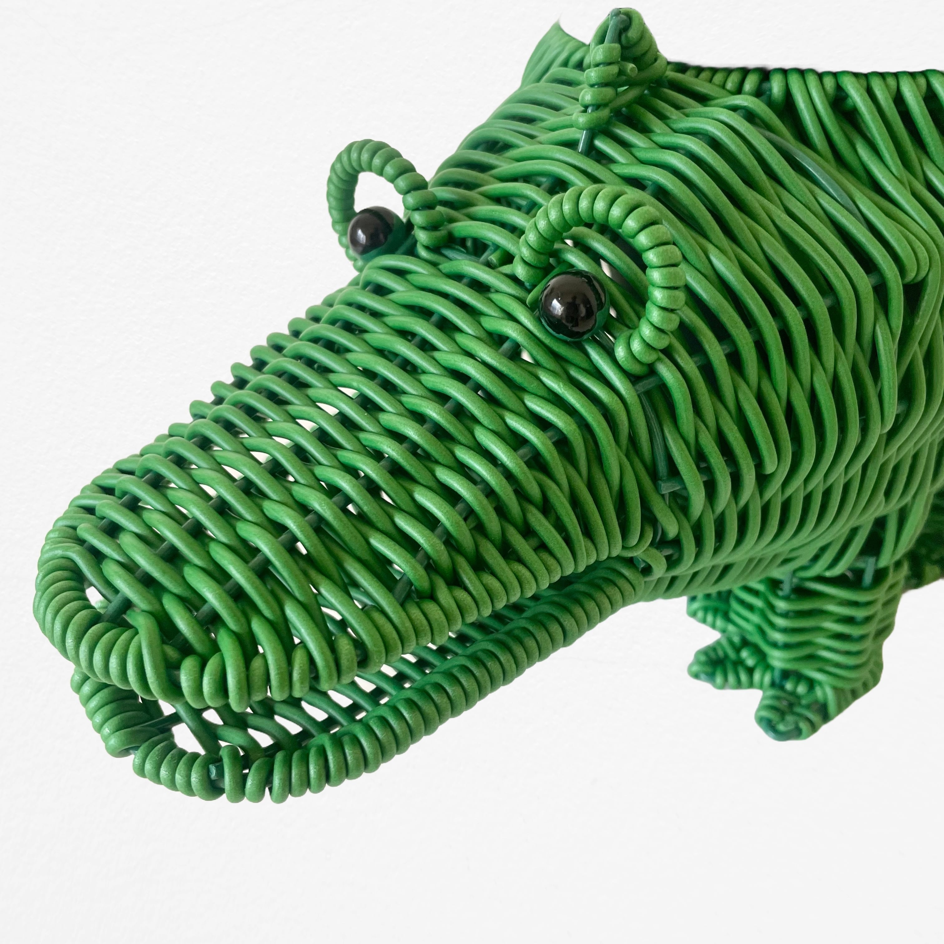 Crocodile Woven Planter w46cm×D16cm×H25cmクロコダイル ワニ