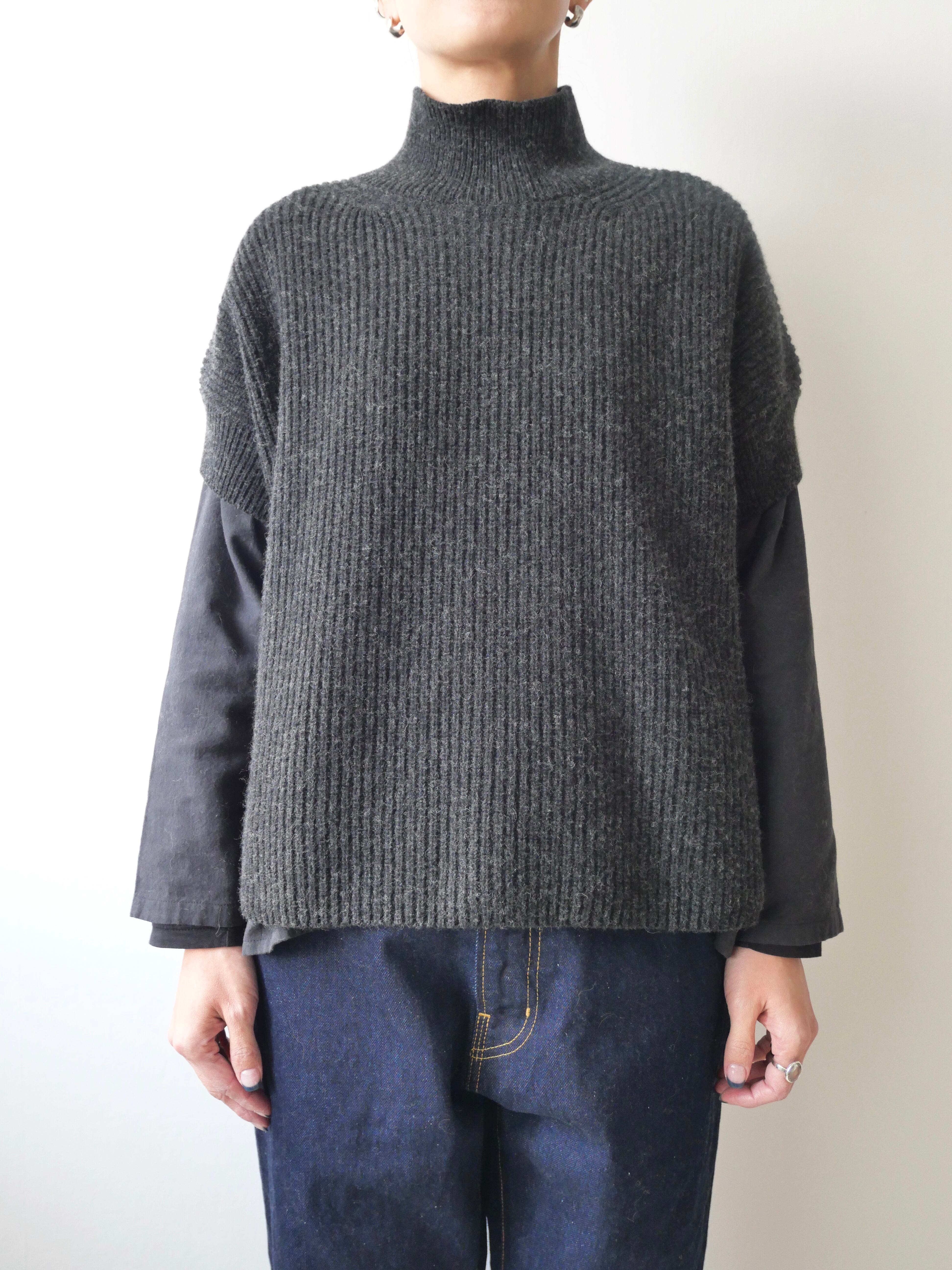 evam eva / wool fox aze vest | t a - n a