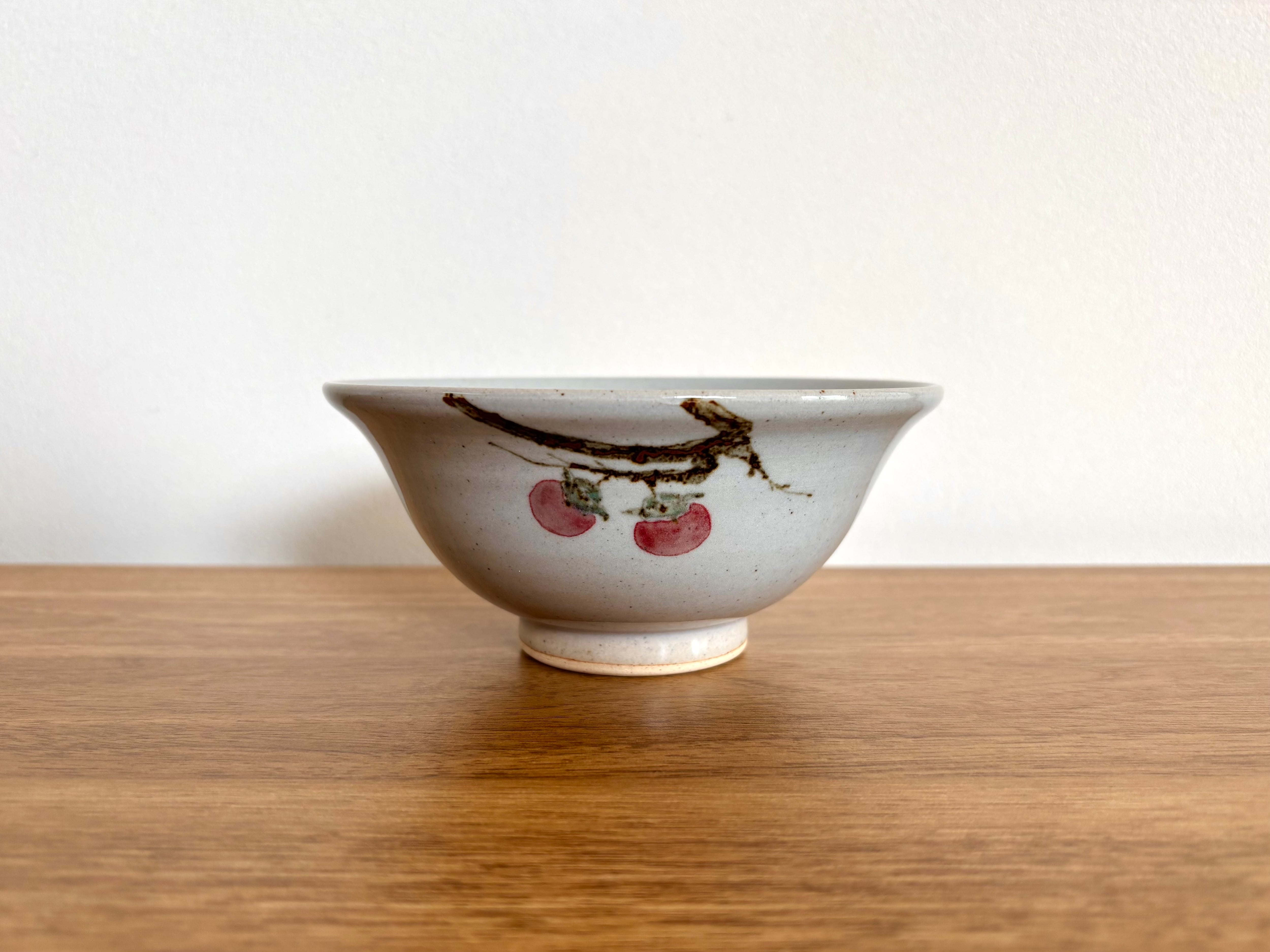 釉裏紅唐津 ごはん茶碗 柿【大】 | 春窯