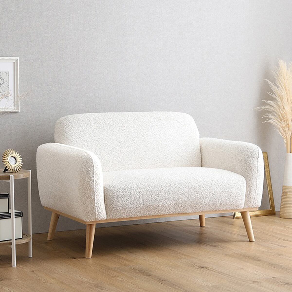 大人かわいい コンパクトソファ 2人掛け