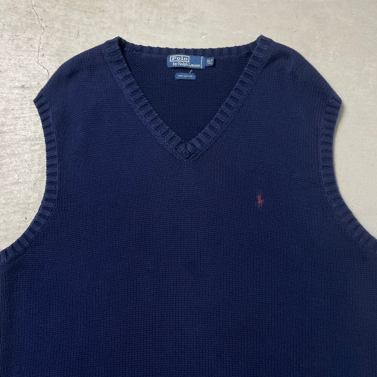 ポロバイラルフローレン ニットベスト Vネックニット ブランドロゴ刺繍