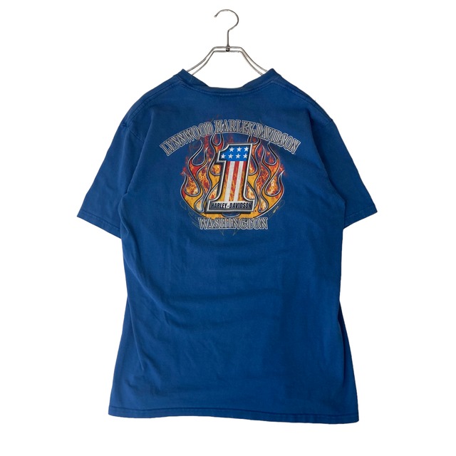 【90s】【Made in USA】HARLEY DAVIDSON    半袖Tシャツ　L   プリントVintage