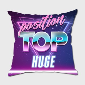 MR.HUGE TOP POSITIONING PRINTED CUSHION（トップ　ポジション　プリント　クッション）80'POP