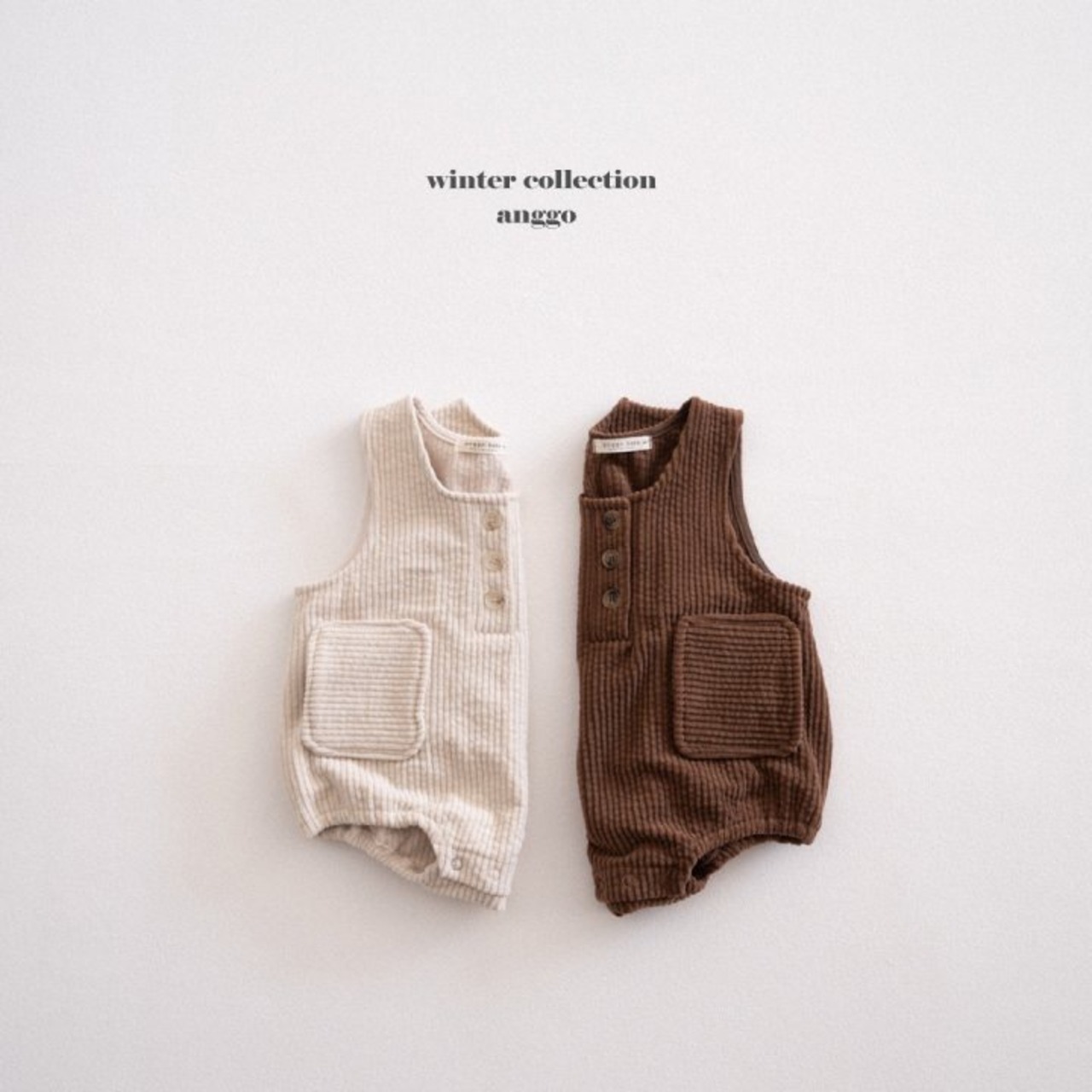 即納♡ 6-12m Pocky Overall Romper  / anggo - 10