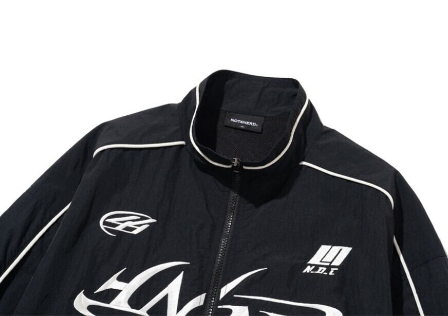☆TXT テヒョン 着用！！【NOT4NERD】Tribal Logo Nylon Racing Jacket