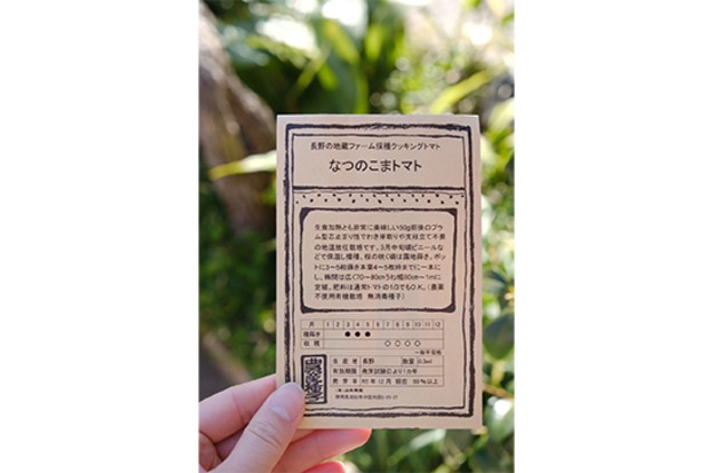 光郷城 畑懐さんの伝統野菜の種