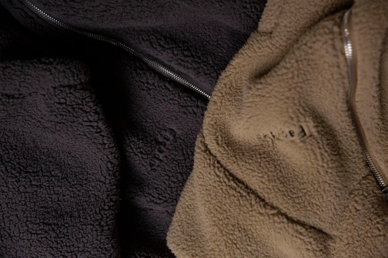 Façade Tenka teddy zip sweater - Anthracite