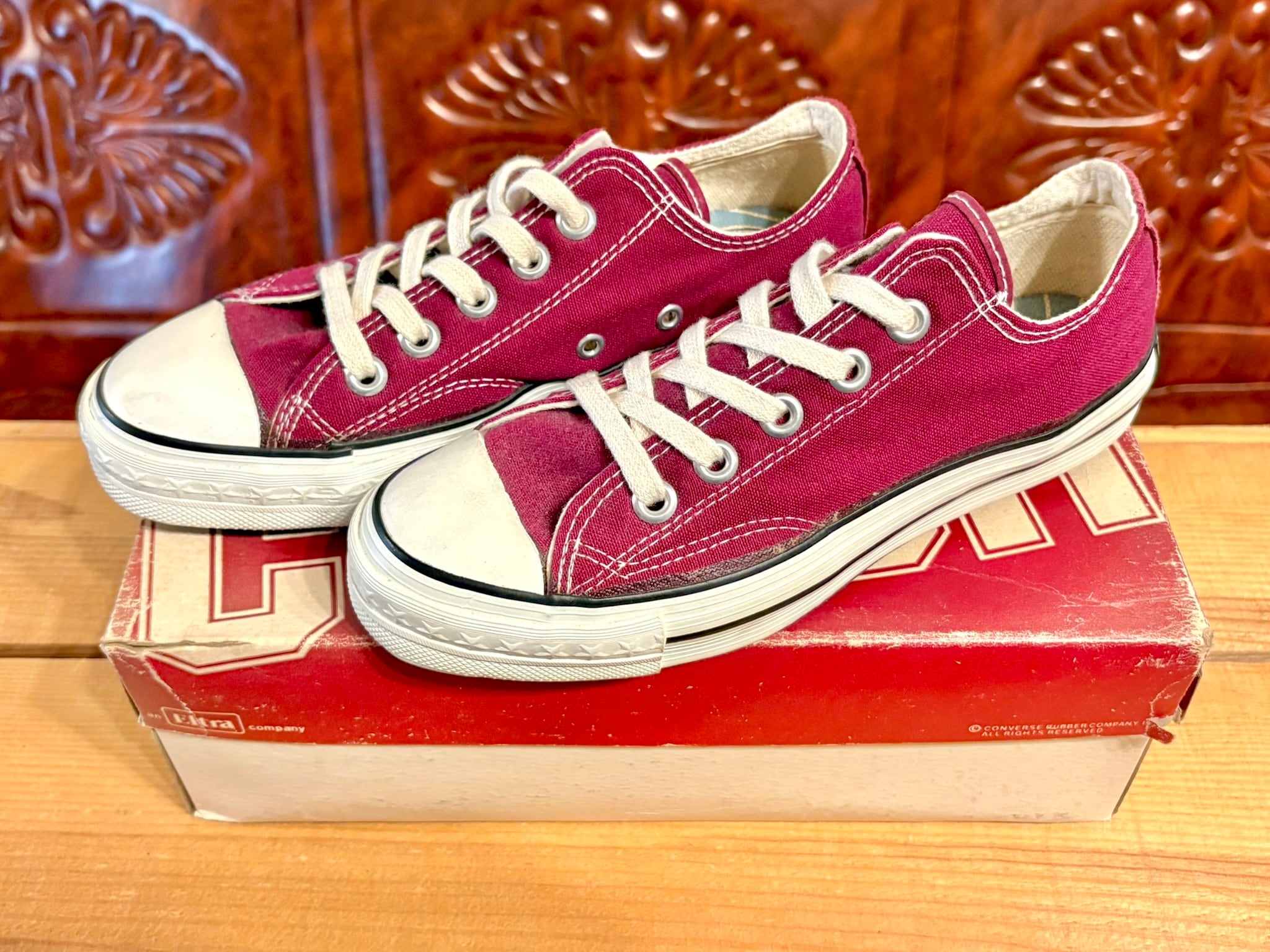 CONVERSE(コンバース) COACH(コーチ)マルーン 3.5 22.5cm USA 70s 一ツ星 ビンテージ 216