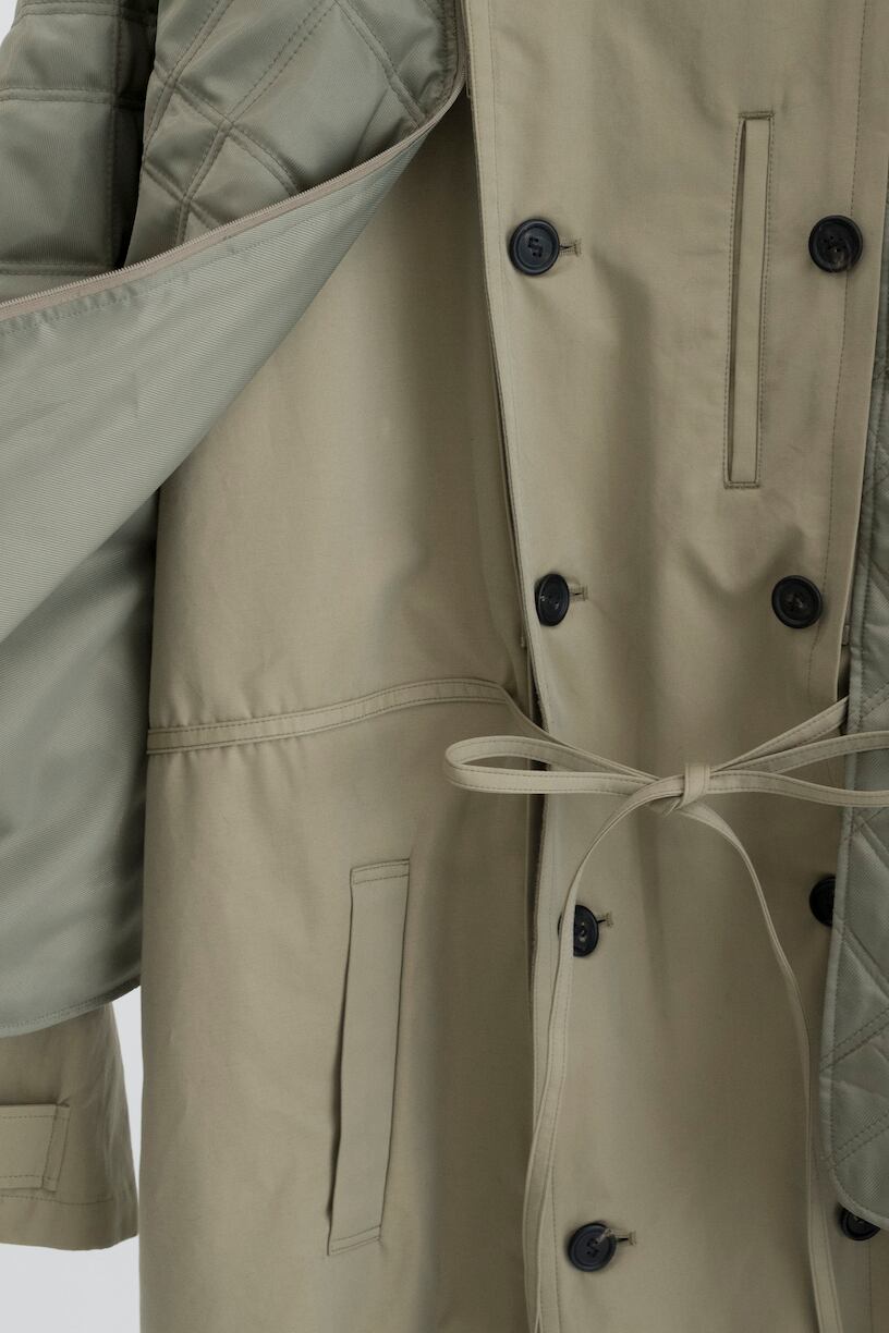 24AW】SOSHIOTSUKI LINING CAPE TRENCH COAT (BEIGE) S24AW13CT | Pay ID