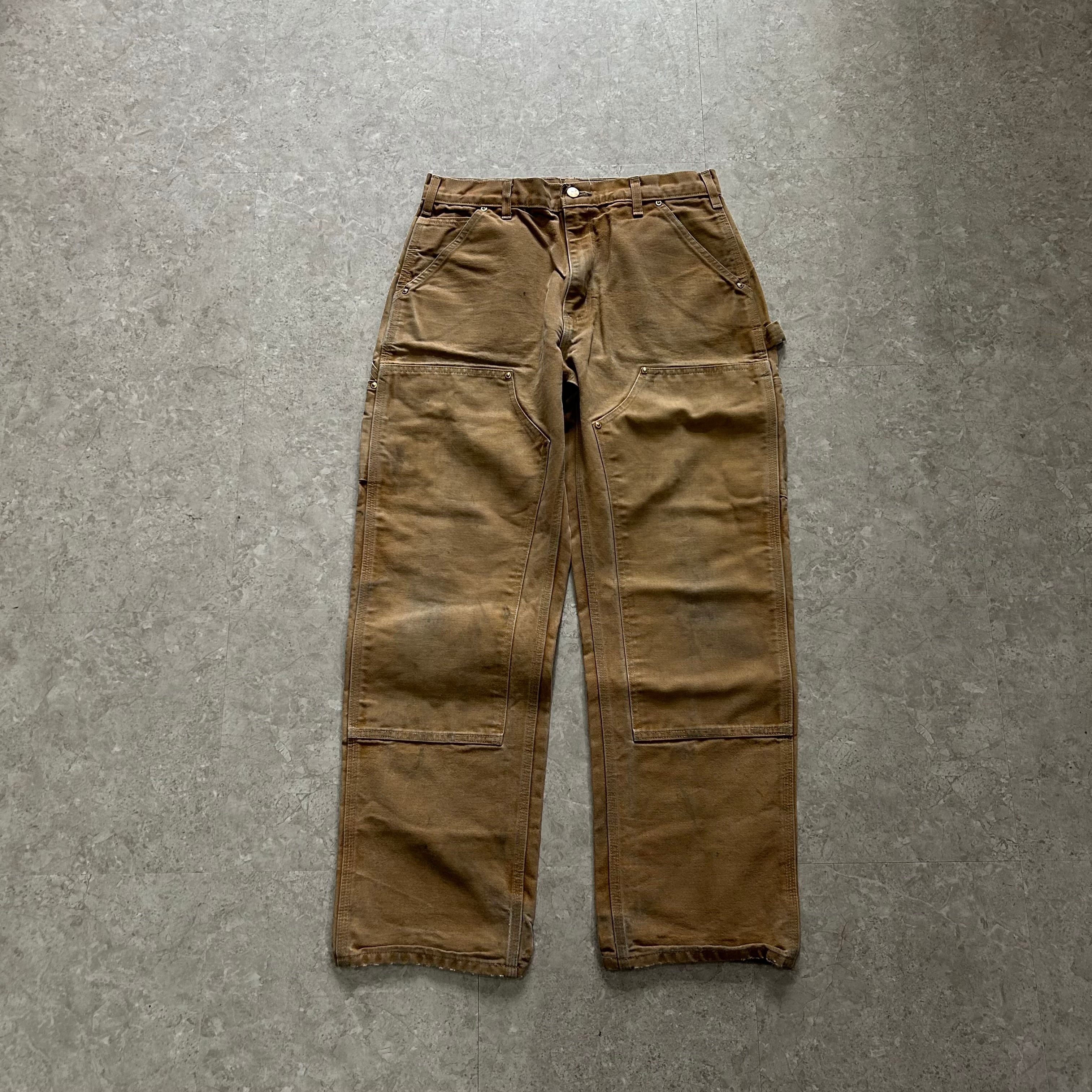 2018s Carhartt double knee duck pants "brown"【仙台店】