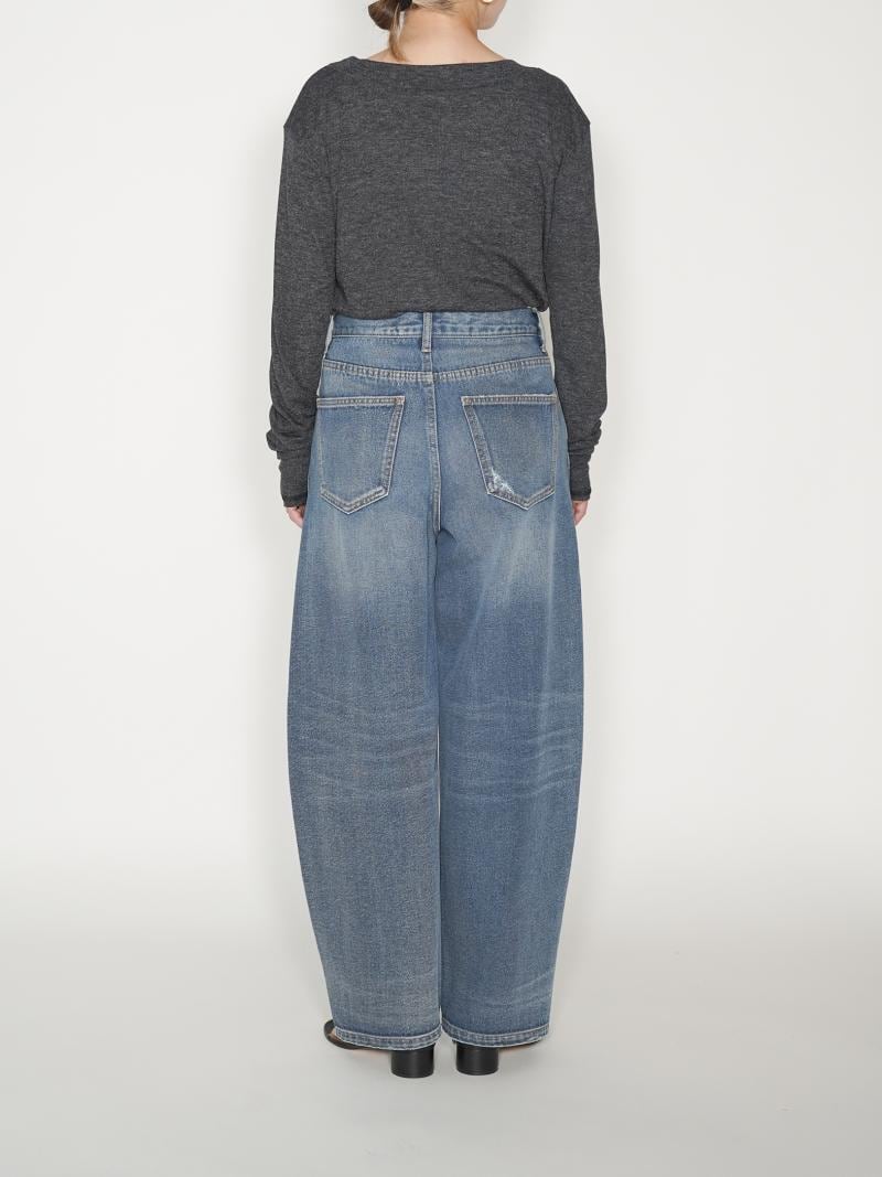 【YENN】カーブデニム/CURVED SEAM DENIM PT[Y234-31041QU]