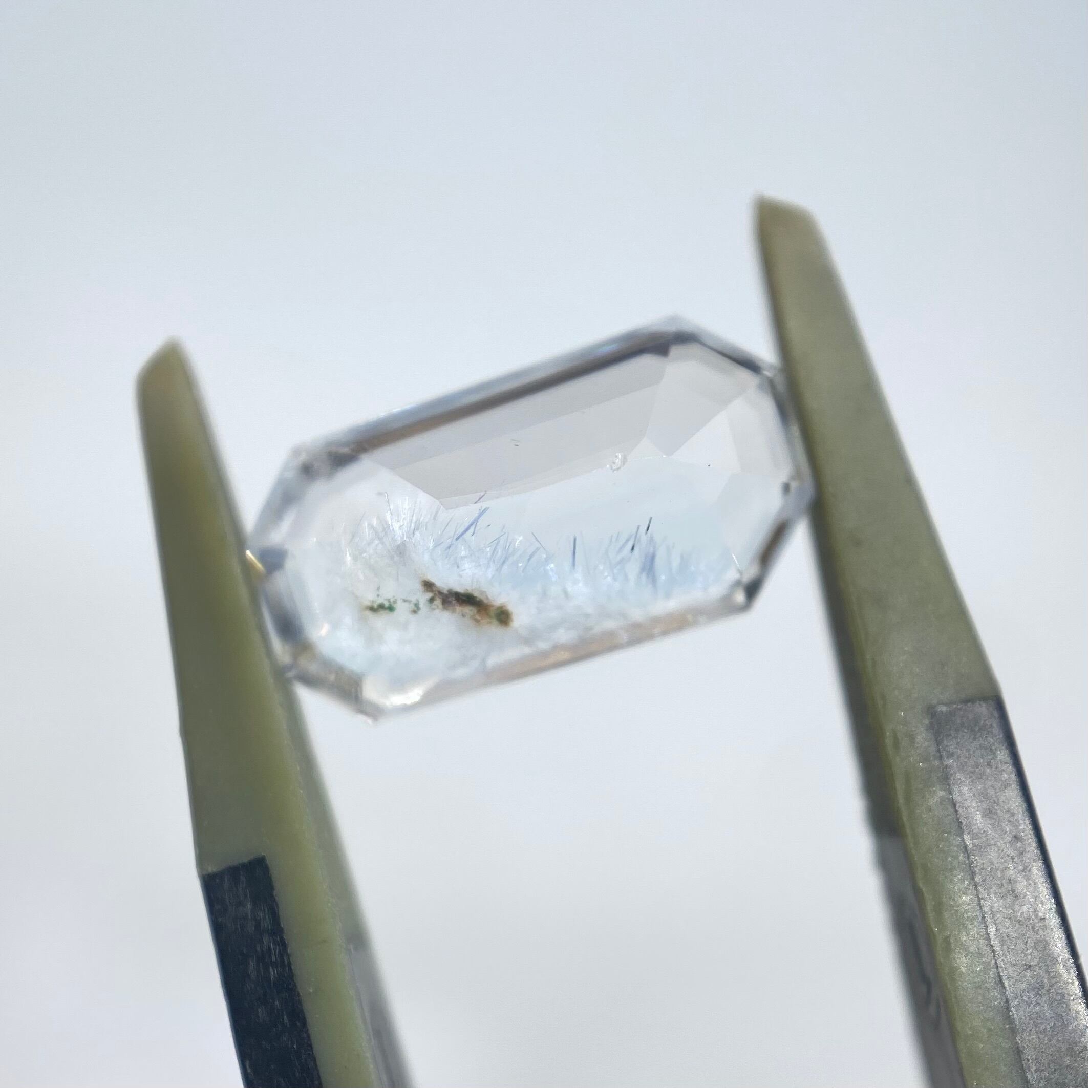 冬景色　デュモルチェライトインクオーツ