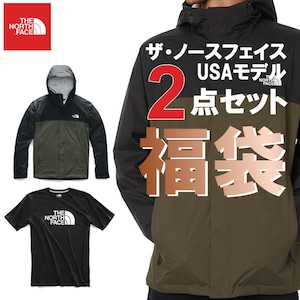 The North Face USAモデル ノースフェイス 【ジャケット、Tシャツ】お楽しみバッグ 2点セット 人気 福袋【ad1552】