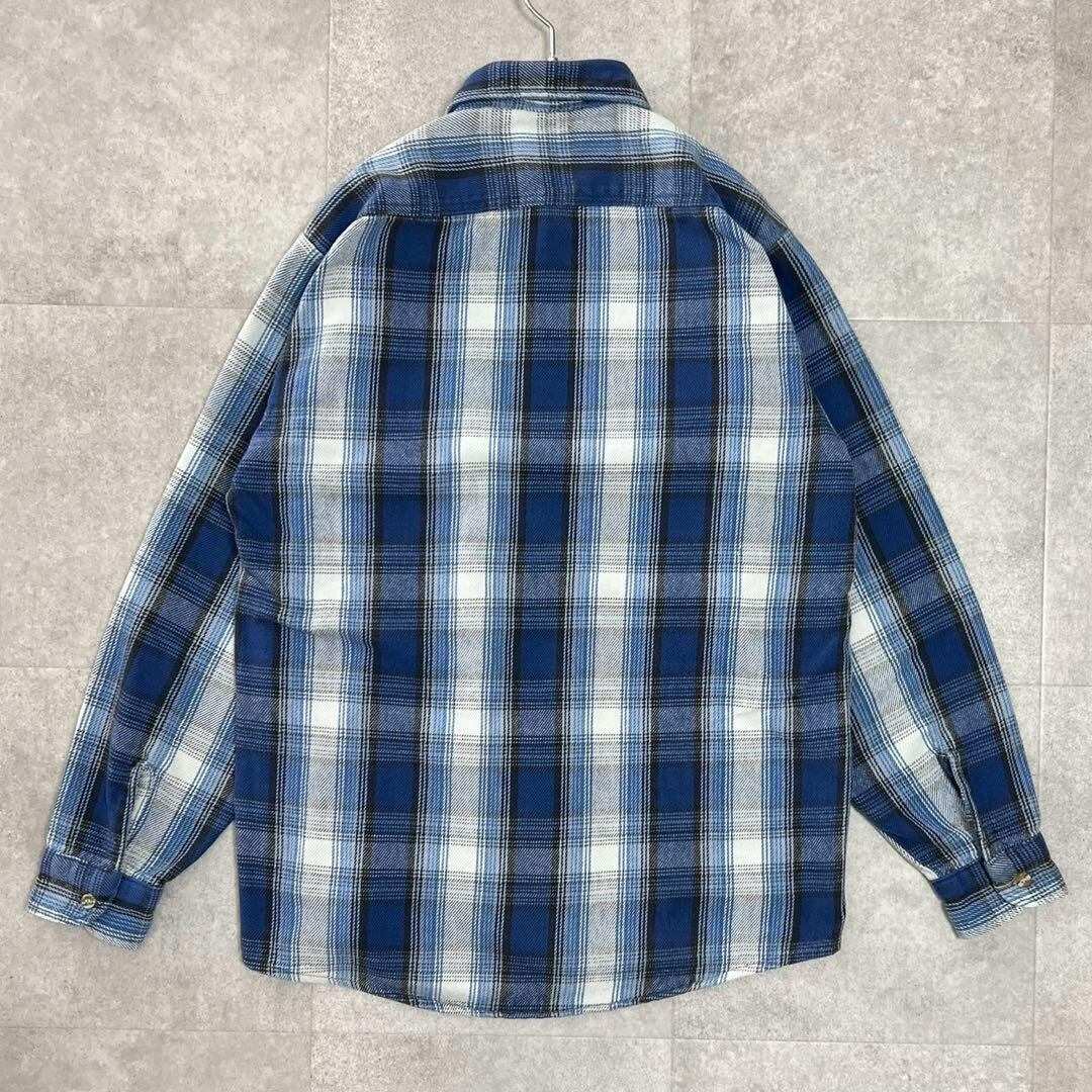 FIVE BROTHER ファイブブラザー ネルシャツ 90s 青 チェック M